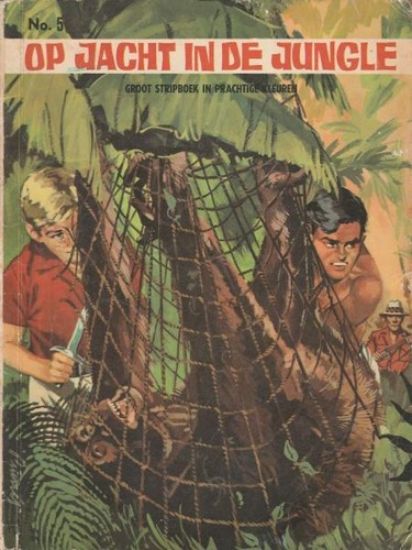 Afbeelding van Jungle reeks #5 - Op jacht in de jungle - Tweedehands (NOOITGEDACHT UITGEVERIJ, zachte kaft)