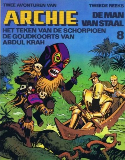 Afbeelding van Archie man staal #8 - Teken van de schorpioen/goudkoorts abdul krah - Tweedehands (OBERON, zachte kaft)