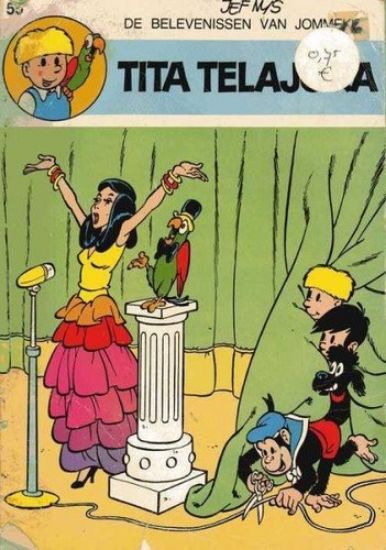 Afbeelding van Jommeke #55 - Tita telajora (zwart wit) - Tweedehands (HET VOLK, zachte kaft)