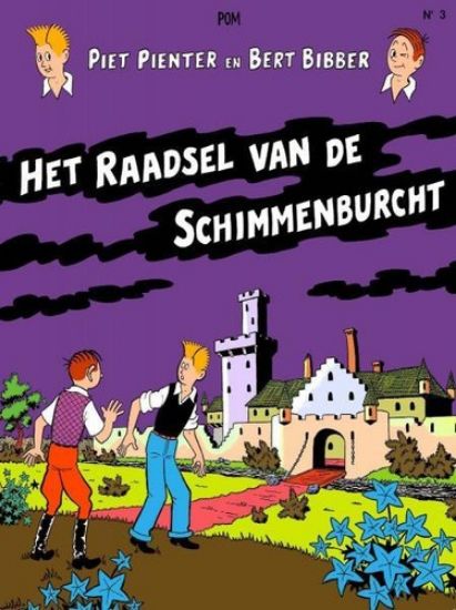 Afbeelding van piet pienter en bert bibber #3 - Raadsel van de schimmenburcht - Tweedehands (DE VLIJT, zachte kaft)