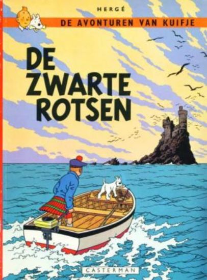Afbeelding van Kuifje - De zwarte rotsen - Tweedehands (CASTERMAN, zachte kaft)