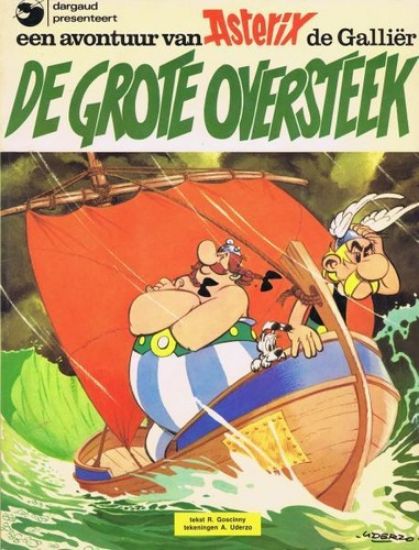 Afbeelding van Asterix - Grote oversteek (oude kaft) - Tweedehands (DARGAUD, zachte kaft)