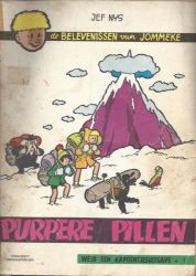 Afbeeldingen van Jommeke #4 - Purpere pillen (zw/wit) - Tweedehands (HET VOLK, zachte kaft)