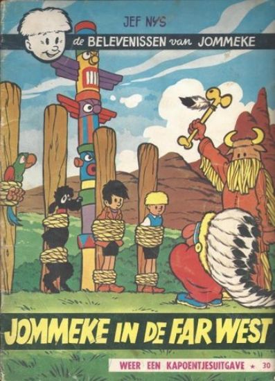 Afbeelding van Jommeke #30 - Jommeke in de far west (z/w) - Tweedehands (HET VOLK, zachte kaft)