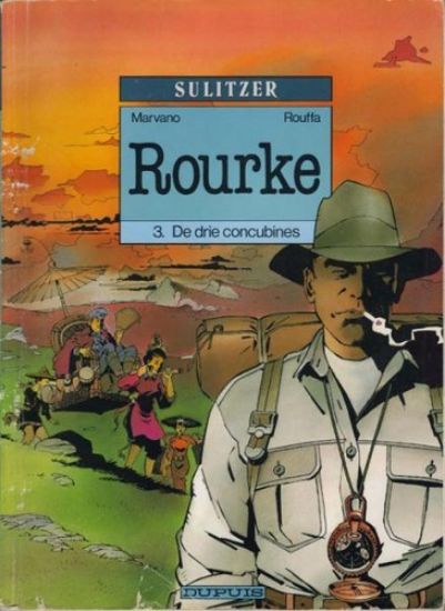 Afbeelding van Rourke #3 - Drie concubines - Tweedehands (DUPUIS, zachte kaft)