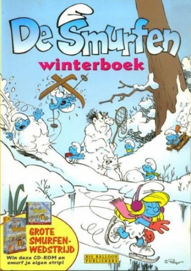 Afbeelding van Smurfen vakantieboek - Winterboek 1998 - Tweedehands (BIG BALLOON, zachte kaft)
