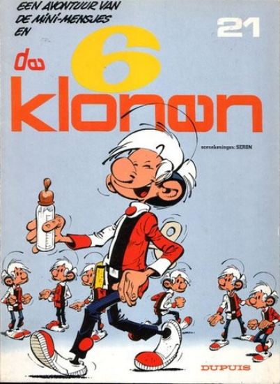 Afbeelding van Mini mensjes #21 - 6 klonen - Tweedehands (DUPUIS, zachte kaft)