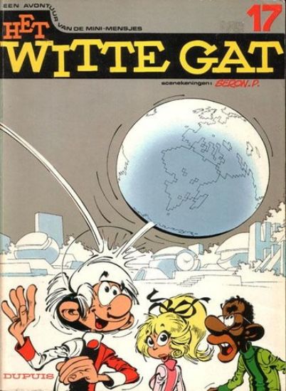 Afbeelding van Mini mensjes #17 - Witte gat - Tweedehands (DUPUIS, zachte kaft)