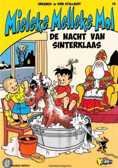 Afbeelding van Urbanus vertelt mieleke melleke mol #15 - Mieleke melleke mol nacht sint - Tweedehands (STANDAARD, zachte kaft)