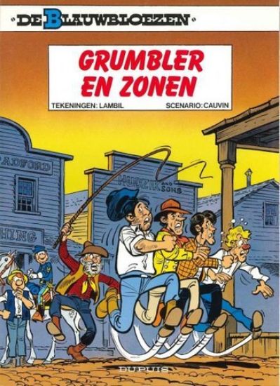 Afbeelding van Blauwbloezen #33 - Grumbler en zonen (gb) - Tweedehands (DUPUIS, zachte kaft)