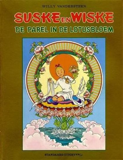 Afbeelding van Suske en wiske #214 - Parel in de lotusbloem (goudkaft) - Tweedehands (STANDAARD, zachte kaft)