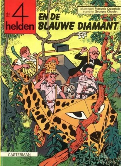 Afbeelding van 4 helden - Blauwe diamant - Tweedehands (CASTERMAN, zachte kaft)