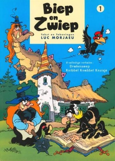 Afbeelding van Biep en zwiep #1 - Drakensoep/knibbel knabbel knuisje - Tweedehands (STRIPUITGEVERIJ INFOTEX, zachte kaft)