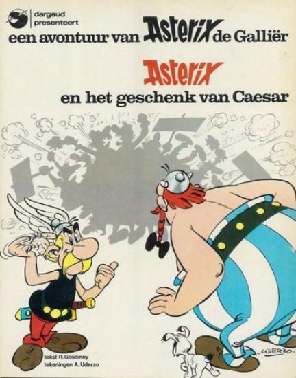 Afbeelding van Asterix - Geschenk van caesar (oude kaft) - Tweedehands (DARGAUD, zachte kaft)