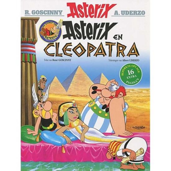 Afbeelding van Asterix #6 - Asterix en cleopatra 16 extra pagina's - Tweedehands (UDERZO, zachte kaft)