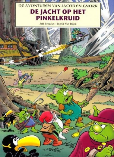 Afbeelding van Jacob en gnork - Jacht op het pinkelkruid - Tweedehands (DE LINDENHOEVE, zachte kaft)