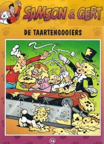 Afbeelding van Samson en gert #16 - Taartengooiers - Tweedehands (STUDIO 100, zachte kaft)