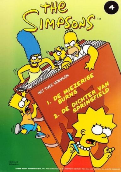 Afbeelding van Simpsons #4 - Miezirige burns/dichter van springfield (STRIPUITGEVERIJ INFOTEX, zachte kaft)