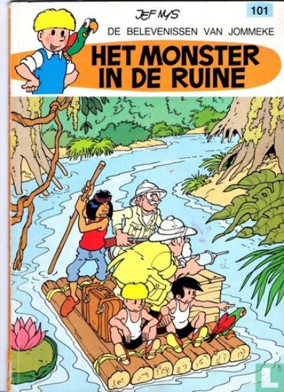 Afbeelding van Jommeke #101 - Monster in de ruine - Tweedehands (HET VOLK, zachte kaft)
