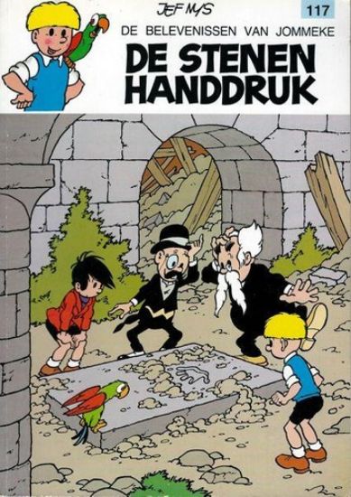 Afbeelding van Jommeke #117 - Stenen handdruk - Tweedehands (HET VOLK, zachte kaft)