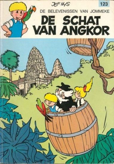 Afbeelding van Jommeke #123 - Schat van angkor - Tweedehands (HET VOLK, zachte kaft)