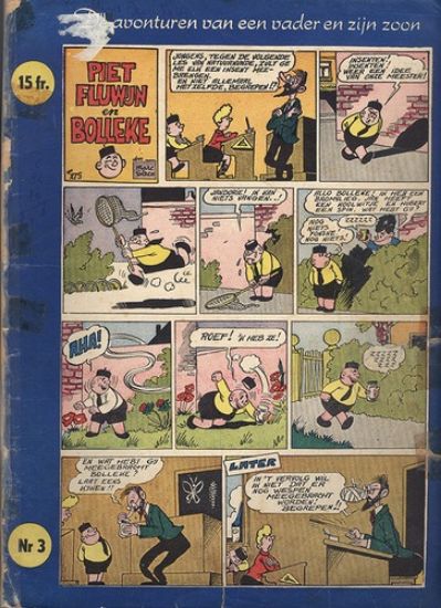 Afbeelding van Avonturen van een vader en zijn zoon #3 - Piet fluwijn en bolleke - Tweedehands (HET VOLK, zachte kaft)