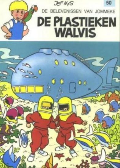 Afbeelding van Jommeke #50 - Plastieken walvis (BALLON, zachte kaft)