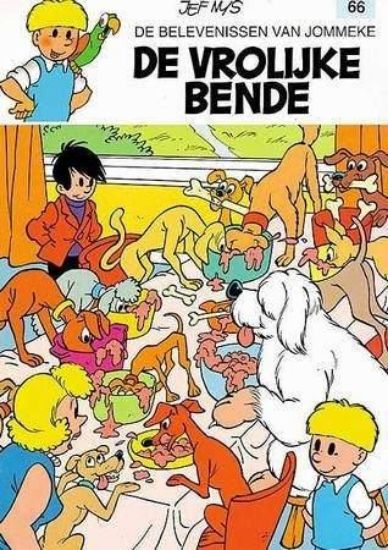 Afbeelding van Jommeke #66 - Vrolijke bende - Tweedehands (HET VOLK, zachte kaft)