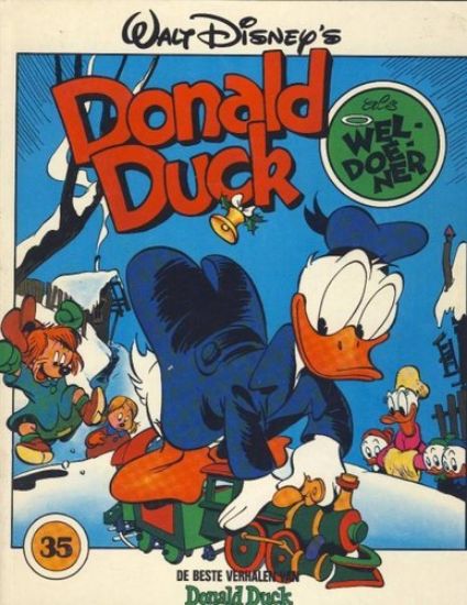 Afbeelding van Donald duck #35 - Weldoener - Tweedehands (GEILLUSTREERDE PERS, zachte kaft)