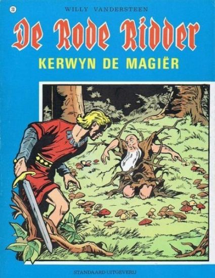 Afbeelding van Rode ridder #20 - Kerwyn de magier (zw/wit) - Tweedehands (STANDAARD, zachte kaft)