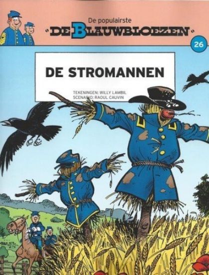 Afbeelding van Blauwbloezen laatste nieuws #26 - Stromannen (het laatste nieuws) (DUPUIS, zachte kaft)