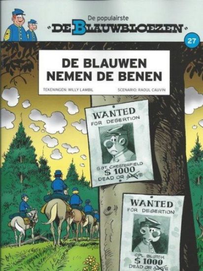 Afbeelding van Blauwbloezen laatste nieuws #27 - Blauwen nemen de benen (laatste nieuws) (DUPUIS, zachte kaft)