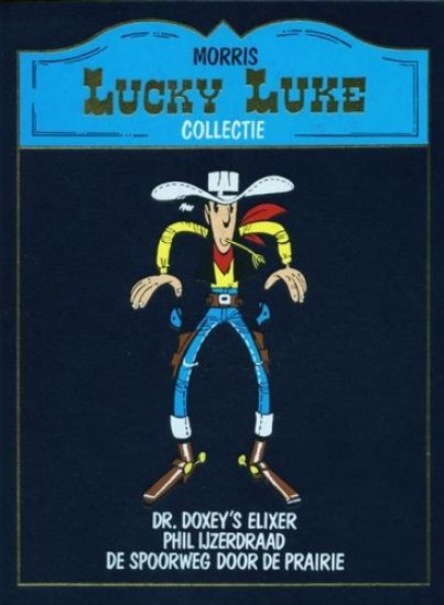 Afbeelding van Lucky luke lekturama #13 - Dr doxey elixer/phil ijzerdraad/spoorweg door prairie (LEKTURAMA, harde kaft)