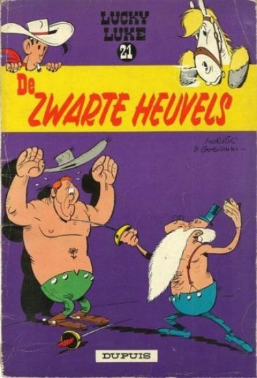 Afbeelding van Lucky luke #21 - Zwarte heuvels - Tweedehands (DUPUIS, zachte kaft)