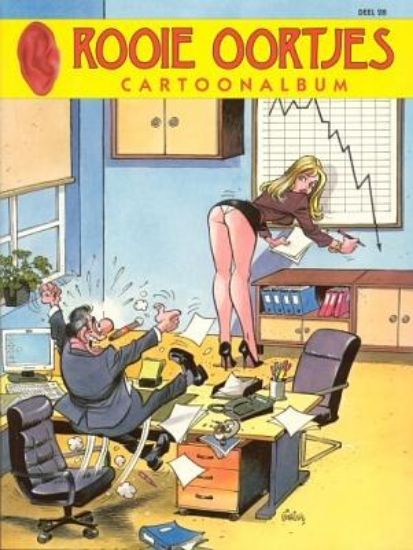 Afbeelding van Rooie oortjes cartoonalbum #28 - Cartoonalbum - Tweedehands (DE BOEMERANG, zachte kaft)