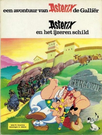 Afbeelding van Asterix #11 - Ijzeren schild (oude kaft) - Tweedehands (DARGAUD, zachte kaft)