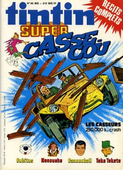 Afbeelding van Tintin super (fra) #6 - Casse-cou (LOMBARD, zachte kaft)