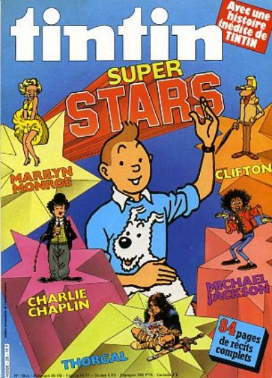 Afbeelding van Tintin super (fra) #28 - Super stars (LOMBARD, zachte kaft)
