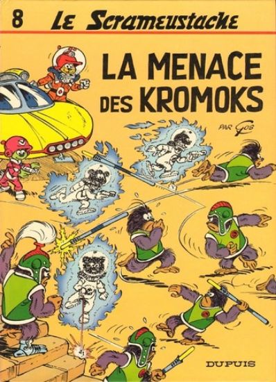 Afbeelding van Scrameustache (fra) #8 - La menace des kromoks (DUPUIS, harde kaft)