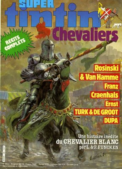 Afbeelding van Tintin super (fra) #26 - Chevaliers (LOMBARD, zachte kaft)