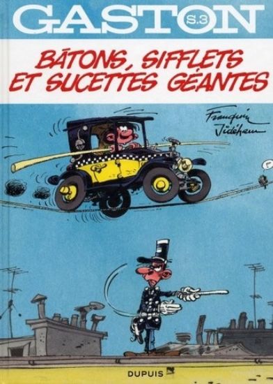 Afbeelding van Gaston (fra) #3 - Batons? sifflets et sucettes geantes (DUPUIS, harde kaft)