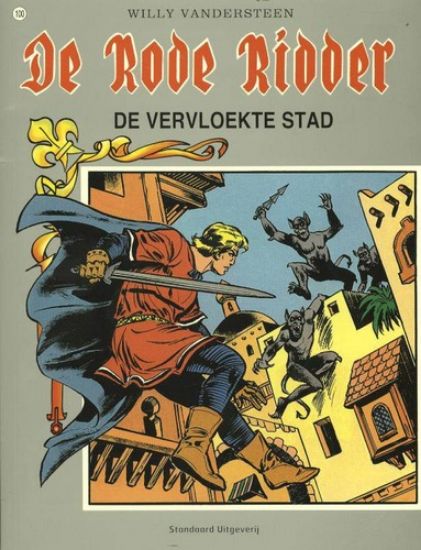 Afbeelding van Rode ridder #100 - Vervloekte stad - Tweedehands (STANDAARD, zachte kaft)